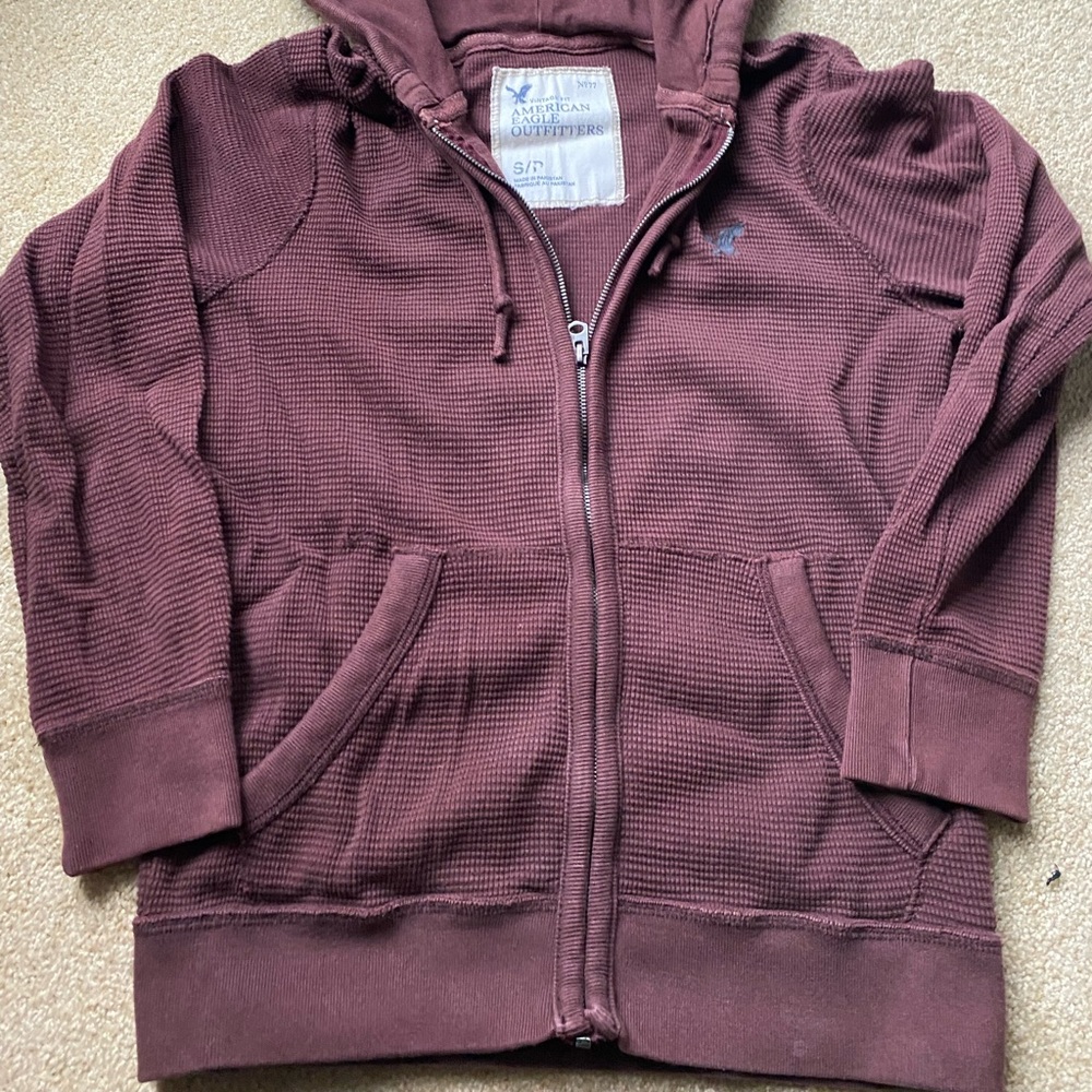 AE Hooded Zip Up Sweatshirt